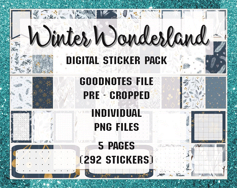 Digital Stickers Pack GoodNotes zip file Instant Download Rose Gold Christmas Stickers PNG Individual files Christmas Planner