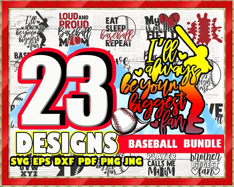 Baseball Bundle Designs, Love Baseball Cut Files, Baseball Mom, Baseball T-shirt Print, Commercial Use, Instant Download, Printable Vector 816207821