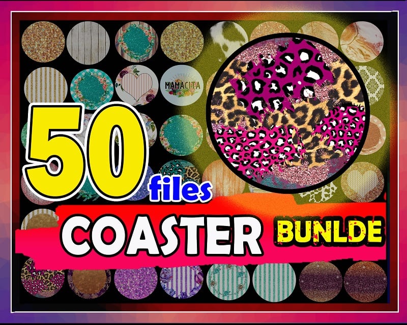 Coaster Bundle Designs, Coaster Clipart Png, Huge Car Coaster Png, Bundle Sunflower Cheetah PNG, Clip Art Design, Instant Digital Download 871558554