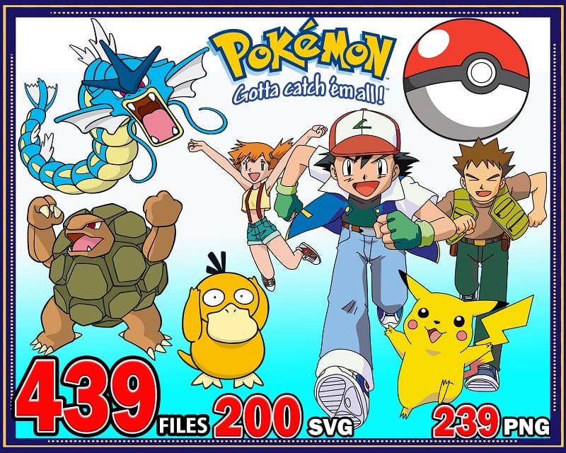 439 Pokemon Bundle, Pokemon Characters, Pokemon Gotta Catch’em All, Pokemon Clipart, Pokemon Images, Pikachu Svg, Pokemon Cut File 925383892