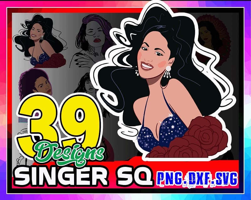 39 Singer SQ Bundle, Selena Quintanilla Images, Singer Images, Singer’s Portraits Bundle, Svg Dxf Png, Cricut File, Digital Download 947156285