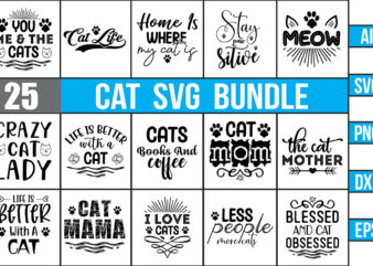 Cat SVG Bundle t shirt vector file