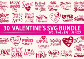 Valentines SVG Design Bundle