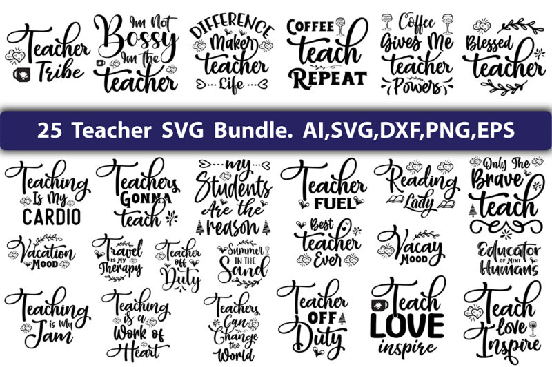 Teacher SVG Bundle