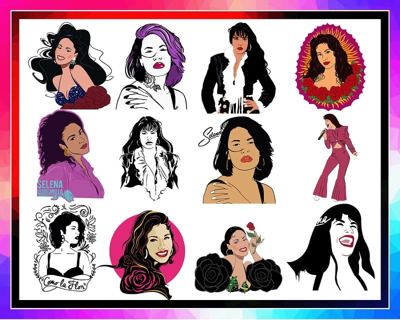 39 Singer SQ Bundle, Selena Quintanilla Images, Singer Images, Singer’s Portraits Bundle, Svg Dxf Png, Cricut File, Digital Download 947156285