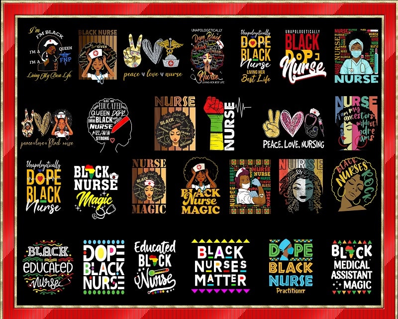 Black Nurse PNG Bundle, Black Dope Nurse, Peace Love Nursing, Black Nurse Png, Black Nurse Magic, Black Nurse Matter, Nurse Life, Nurse Png 959652304