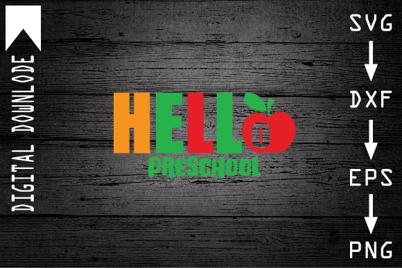 Hello preschool graphic t shirt