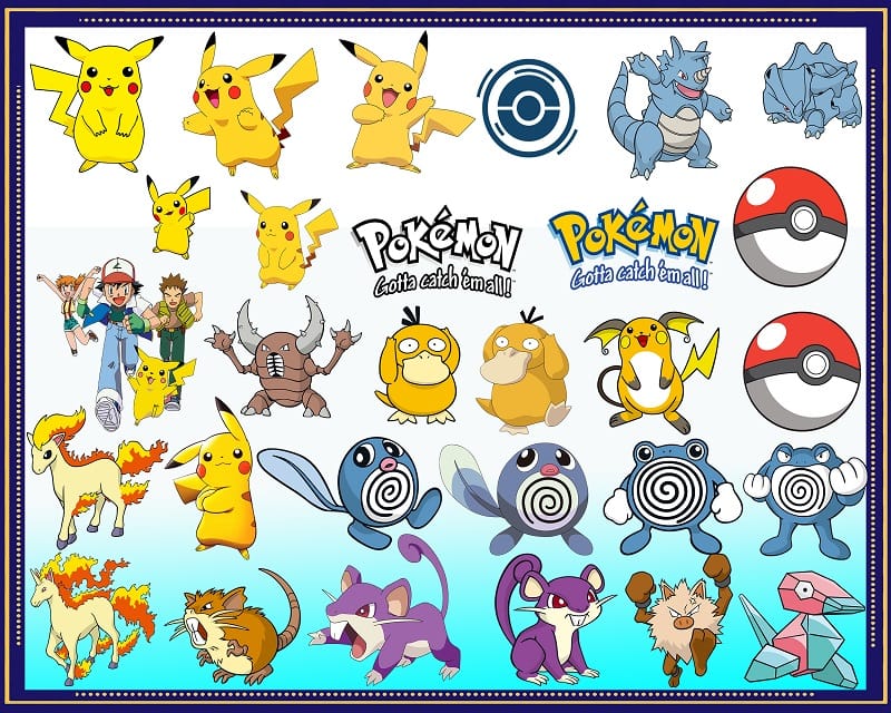 439 Pokemon Bundle, Pokemon Characters, Pokemon Gotta Catch’em All, Pokemon Clipart, Pokemon Images, Pikachu Svg, Pokemon Cut File 925383892