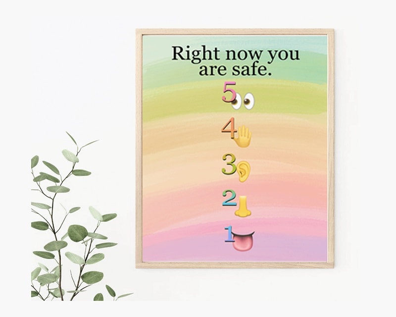 Maslow Before Bloom Therapy Posters, Grounding, Play Therapy, Playroom, Counseling, Affirmations, Rainbow, Statements, Printable Download 976344671