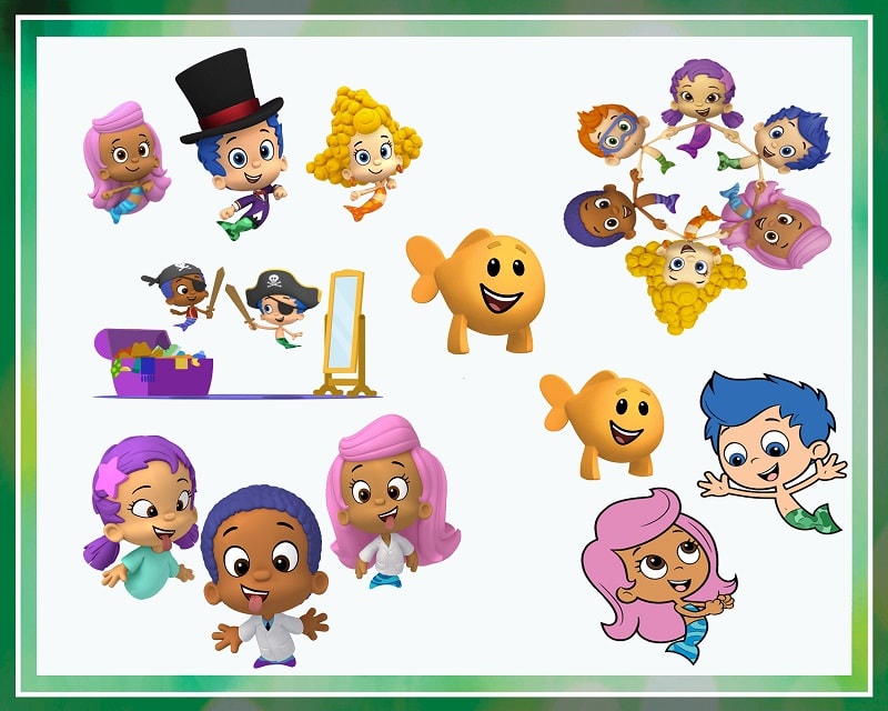 56 Bubble Guppies Clip Art Digital Designs, Bubble Guppies Clip Art, PNG Images, Instant Download, Graphics Transparent Background Scrapbook 980321641