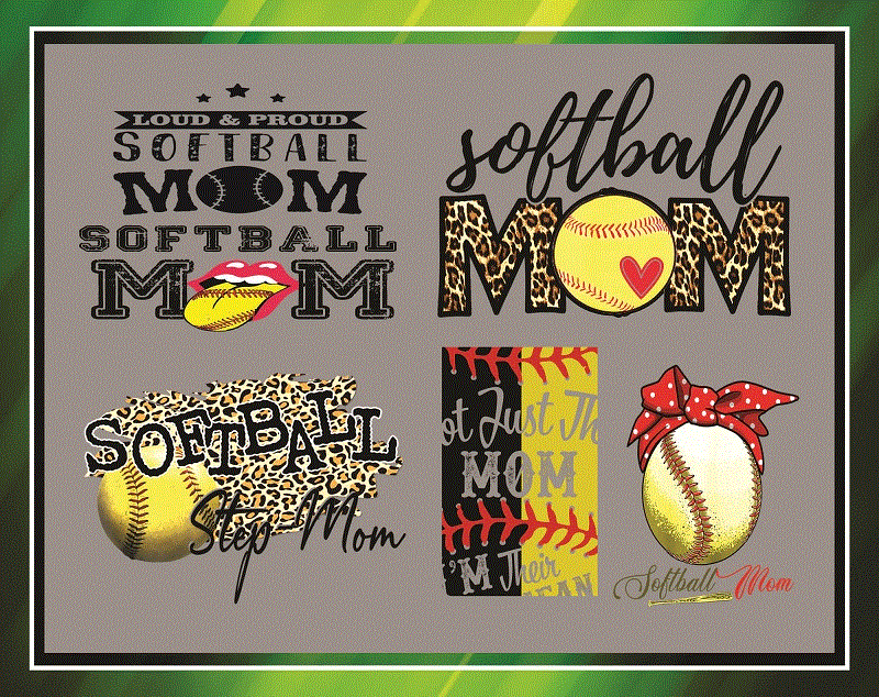 Combo 27 Design PNG, Softball Mom Sublimation Design Downloads Funny Mom Bun Hair Sunglasses Headband Mom Life PNG, Commercial Use 976649946