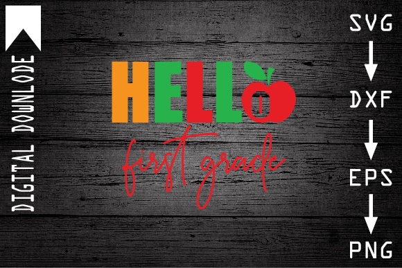 Hello first grade graphic t shirt