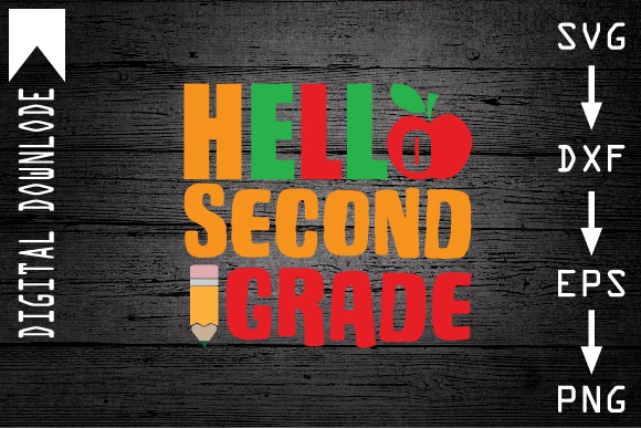 Hello second grade graphic t shirt