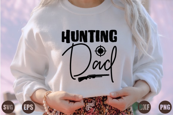 Hunting dad graphic t shirt