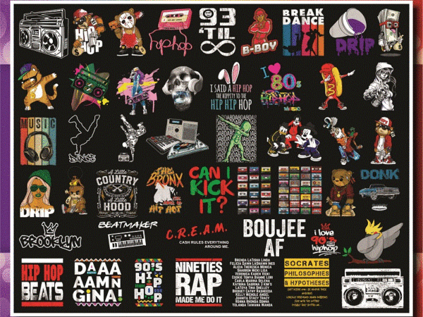 Bundle 200 old school hip hop png, i love hiphop, santa clause hiphop, 90’s hiphop, b-boy, hiphop class, elements of hiphop, digital download 1021946878 t shirt template