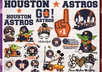 19 Houston Astros Bundle, Houston Astros Clipart, Silhouette, Svg, Png, Peace love Astros, Houston Astros Heart, Astros Lips, Digital Design 1037590435