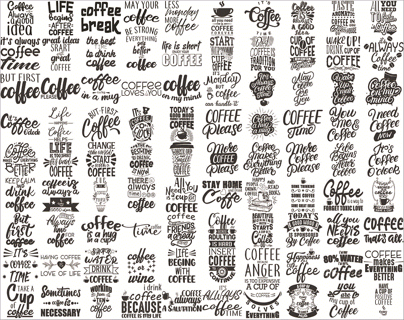94+ Funny Coffee Quotes SVG Bundle, Coffee Lovers, Coffee Mug Quotes SVG, Silhouette Cricut Digital print, Cut File Cricut, Digital Download CB766035648