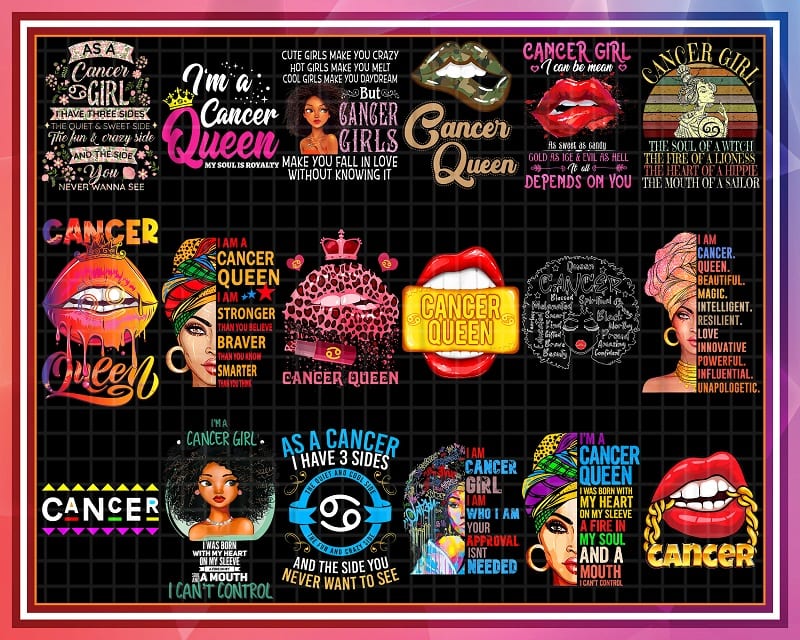 34 Designs Cancer Zodiac Queen Png, Cancer Black Queen, Cancer Girl Png, Queen are born in June/July, July Melanin Queen, July Birthday Png 1018442985