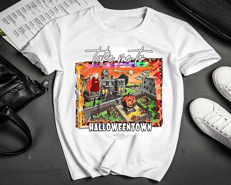 Take Me To Halloween Town, Halloweentown Png, Digital Design Sublimation, Digital download 1037203900