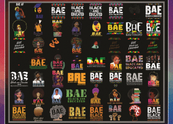 Combo 125 BAE Black and Educated PNG, African American Woman with Afro, Black Queen, Black Girl Magic, Black History Month Png Bundle, PNG 999473606 t shirt vector file