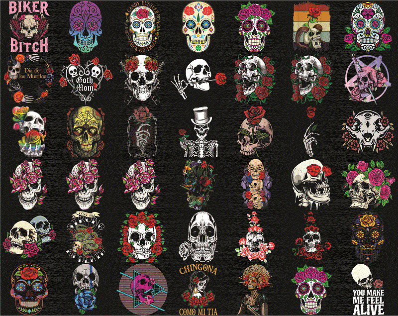 32+ Skull Skeleton Rose PNG Bundle , FLower Skull png, ROSE png Floral Skull Clip Art, Skull Mom Life png, Skeleton, PNG For Sublimation 1020974926