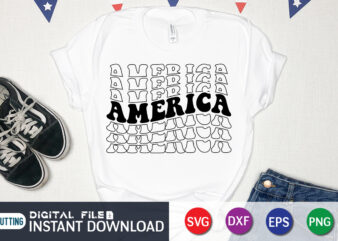 American 4th of July svg t shirt template vector