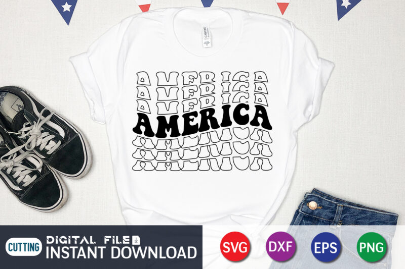 American 4th of July svg t shirt template vector