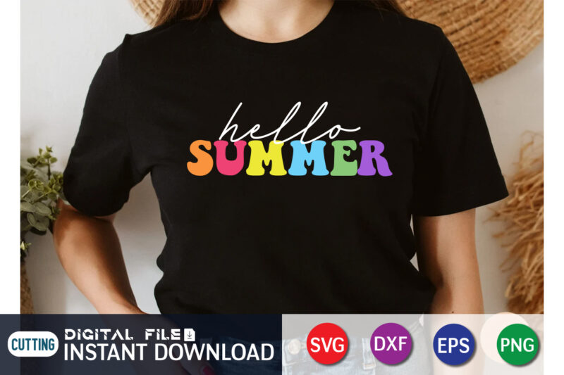 Hello Summer svg, Summer shirt, Summer svg quotes, summer SVG Bundle, beach life shirt svg, summer t shirt vector graphic, summer t shirt vector illustration, Summer Cut File, summer svg
