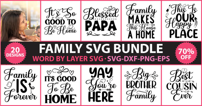 Family t-shirt design,Family vector t-shirt design,Family Svg Bundle, Farmhouse Svg, Farmhouse Family Svg Files for Cricut Dxf Eps Png, Family Signs Svg,Family Quotes svg bundle,for cricut and sillouette,Family Sign Svg