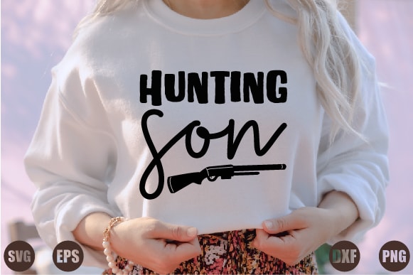 Hunting son graphic t shirt