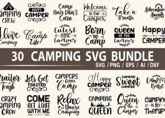 Camping SVG Bundle File t shirt vector file