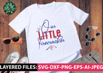 Our Little Firecracker vector t-shirt design