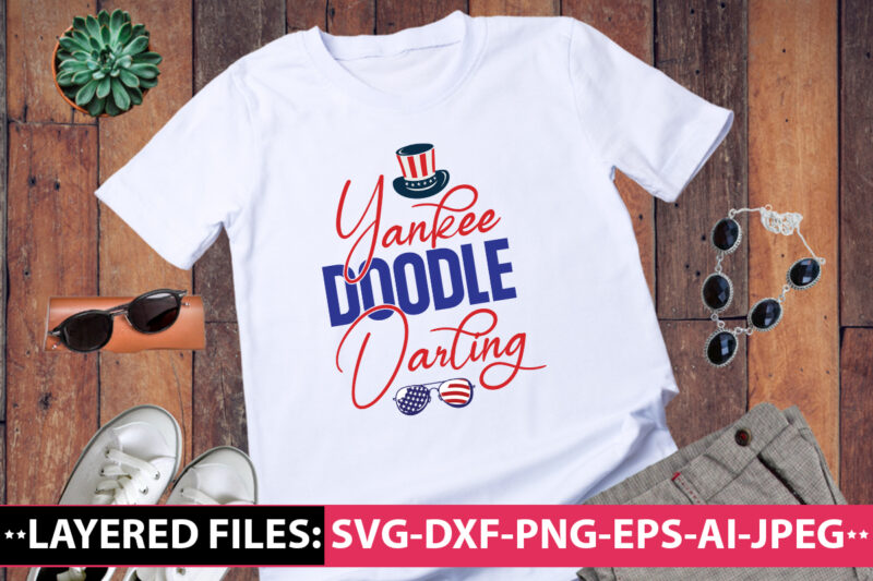 Yankee Doodle Darling vector t-shirt design