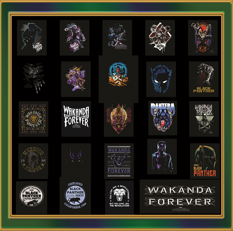 100 Designs Black Panther Png Bundle, T’Challa Face, Wakanda, Black Panther Iron On Transfer, Black Panther Digital, Sublimation 949959645