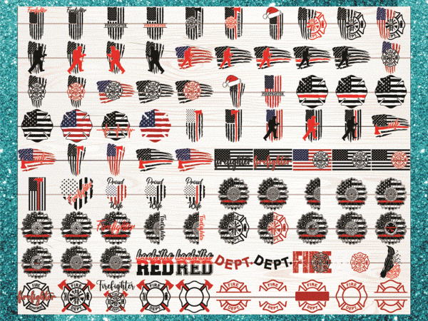 Combo 250 firefighter thin red line svg bundle, distressed flag, wife, mom, maltese cross, daddy, back the red, firefighter heart, digital files cb867276318 t shirt vector file