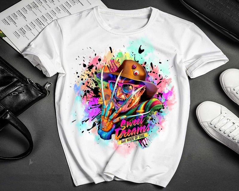 Freddy Krueger Rainbow Bright Horror Sweet Dreams png, Sublimation Design, Digital Download 1045754721