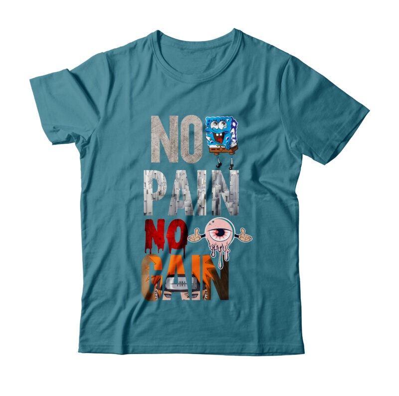 No Pain No Gain Typography T-shirt Design On Sale Commercial use , no pain no gain tshirt, no pain no gain shirt, pain and gain t shirt, no pain no