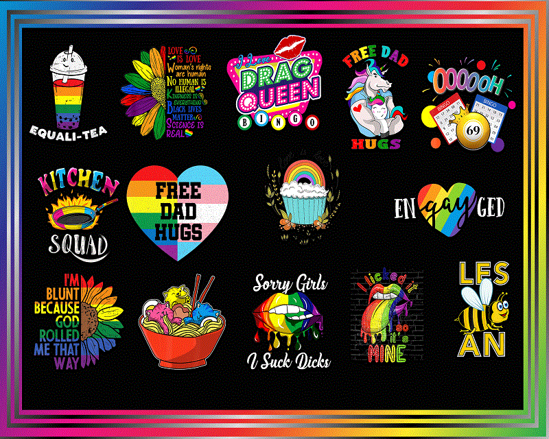 600 PNG LGBT Pride Bundle Digital Download, Festival Outfit, Rainbow Png, Gay Flag Png, Be Proud Be Fabulous Png, Free Mom Hugs PNG 990431191