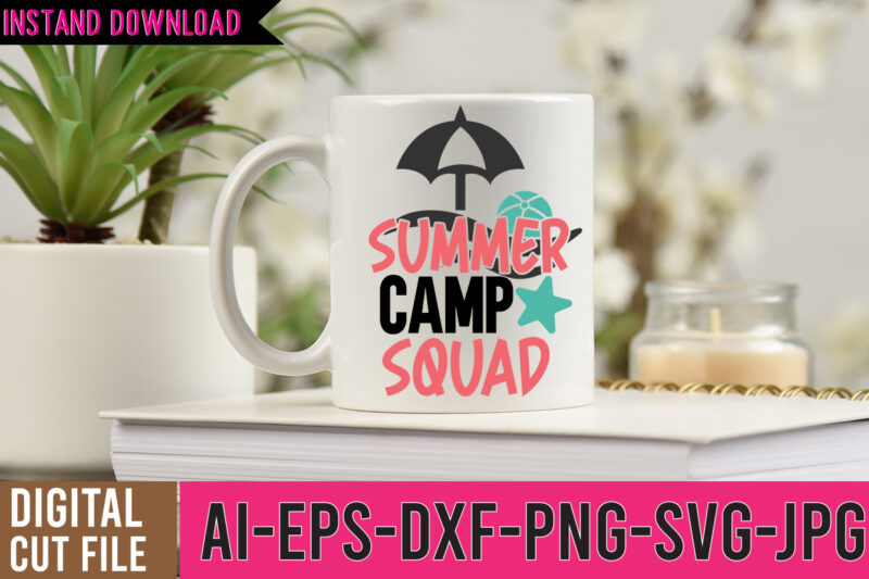 Summer Camp Squad Tshirt Design ,Summer Camp Squad SVG Design , Hello Sweet Summer SVG Design , Hello Sweet Summer Tshirt Design , Summer tshirt design bundle,summer tshirt bundle,summer svg