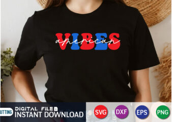 American Vibes 4th of july svg t shirt template vector