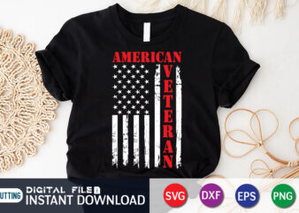 American Veteran USA Flag SVG Shirt, Veterans Day Shirt print templete t shirt vector