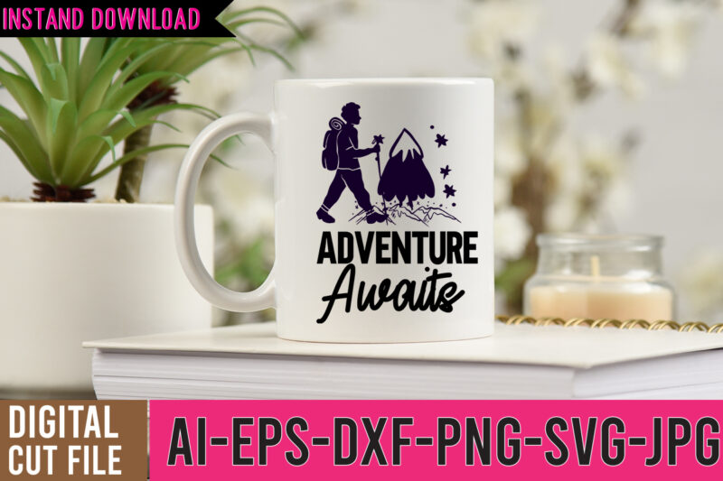 Adventure Awaits Tshirt Design ,Adventure Awaits SVG Cut File , camping tshirt, camping t shirts, funny camping shirts, camper t shirt, campervan t shirt, camping tee shirts, family camping shirts,