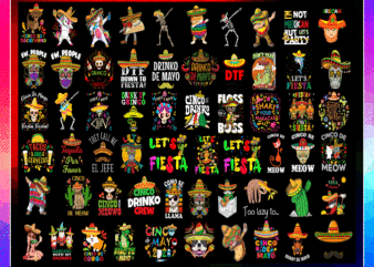 COMBO 600+ Cinco De Mayo PNG, Cinco Drinko Squad, Unicorn png, Mexican Cinco De Mayo png, Happy Cinco De Mayo Birthday, Digital Download CB773323192 t shirt vector file