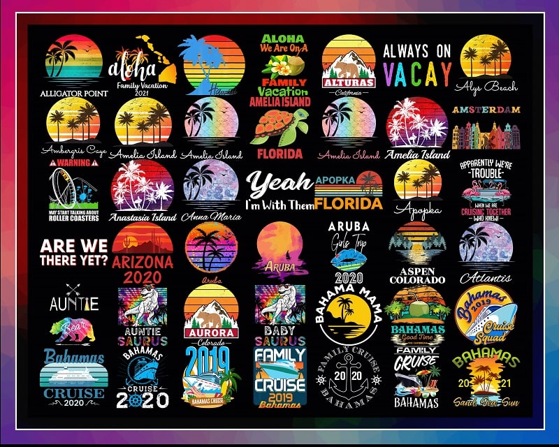 400 Designs Family Vacation PNG Bundle, Summer Beach Vacation 2022, Family spring break, Vacation, Family Member, Summer, Digital Download 1011273814