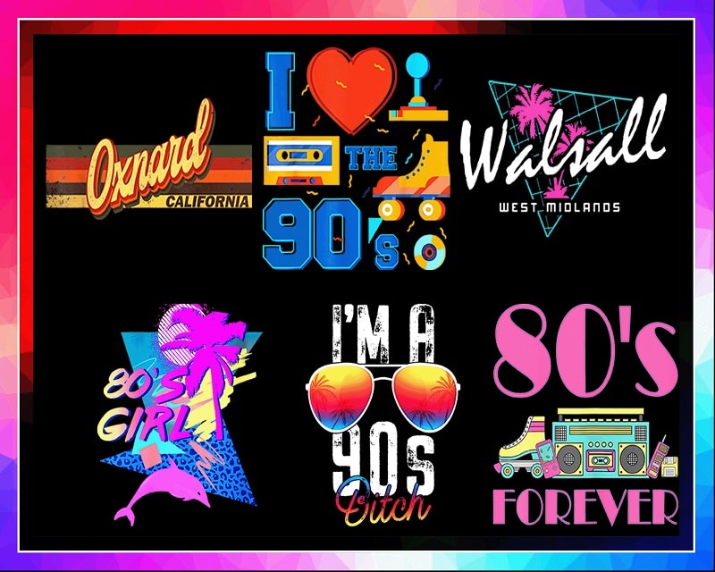 90 Designs PNG Bundle, 90s, 80s Clipart, Neon 80s Clipart, 1980, 1990 Retro, Neon, Digital Graphics, 80s Party, I Love 80s, best bundle, Digital Download 1005923935