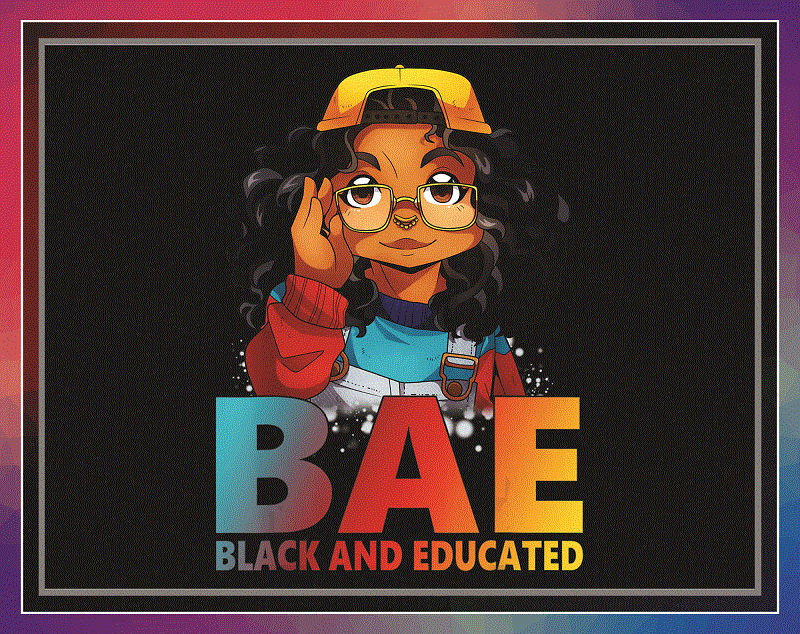 Combo 125 BAE Black and Educated PNG, African American Woman with Afro, Black Queen, Black Girl Magic, Black History Month Png Bundle, PNG 999473606