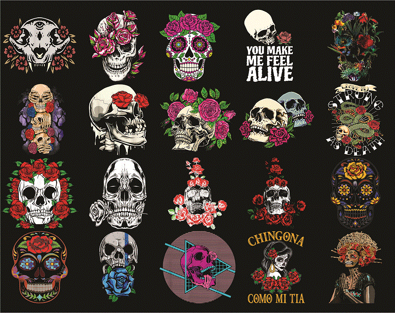 32+ Skull Skeleton Rose PNG Bundle , FLower Skull png, ROSE png Floral Skull Clip Art, Skull Mom Life png, Skeleton, PNG For Sublimation 1020974926