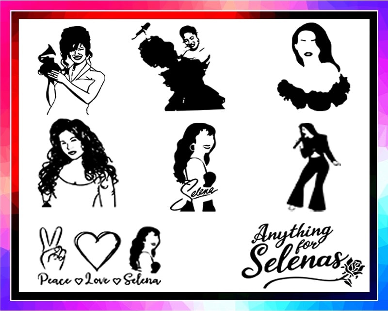 34 Design Selena Svg Bundle , Peace Love Selenas, Anything For Selenas Png, Pdf, Dxf, Cutting file for Cricut, Sublimation, Digital Download 1022516940