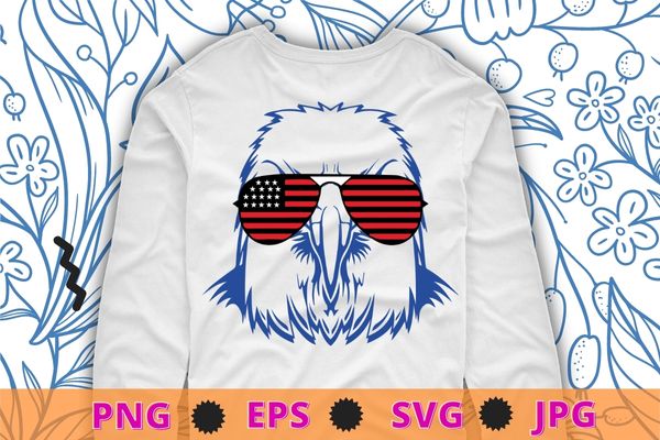 Eagle merica 4th Of July American Flag Patriotic gifts tee shirt design svg, 4th Of July, American Flag
