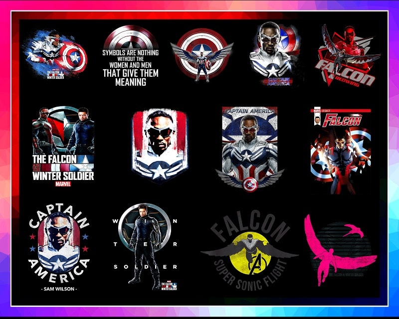 48 The Falcon and The Winter Soldier PNG, Who will wield the Shield ? PNG Transfer or Sublimation, marvel hero, captain american, digital 996336588